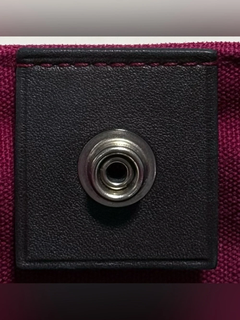 Hermes Magenta and Black Canvas Satchel